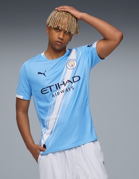 Jersey de Manchester City local manga corta Puma para hombre