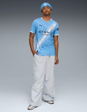 Jersey de Manchester City local manga corta Puma para hombre