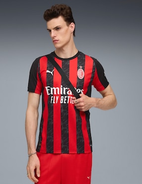 Jersey de AC Milan local manga corta Puma para hombre