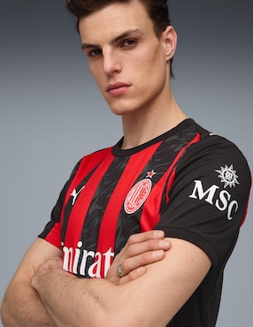 Jersey de AC Milan local manga corta Puma para hombre
