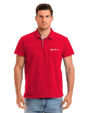 Playera tipo polo Alfa Romeo para hombre