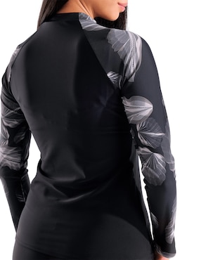 Wetshirt Arena estampado floral para mujer