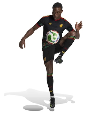 Jersey de Jamaica Visitante Authentic manga corta Mundial Adidas para hombre