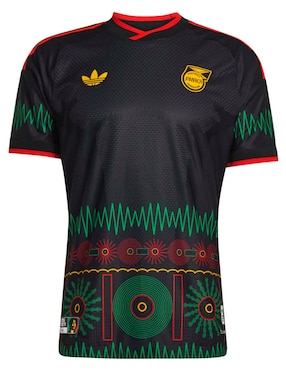 Jersey de Jamaica Visitante Authentic manga corta Mundial Adidas para hombre