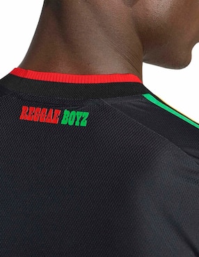 Jersey de Jamaica Visitante Authentic manga corta Mundial Adidas para hombre