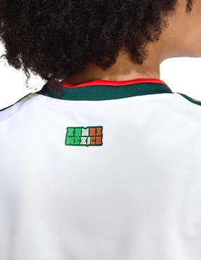 Jersey de Selección Nacional de México visitante Mundial Adidas fan para mujer