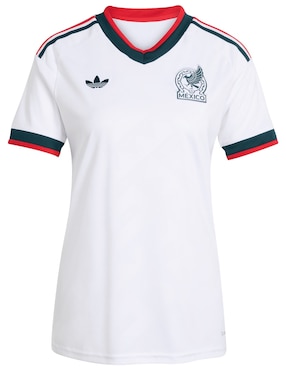 Jersey de Selección Nacional de México visitante Mundial Adidas fan para mujer