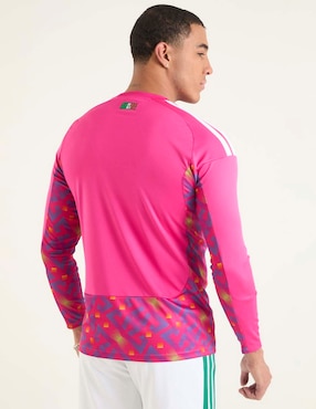 Jersey de Selección Nacional de México local manga larga Mundial Adidas para hombre