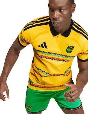 Jersey de Jamaica local manga corta Mundial Adidas Fifa World Cup para hombre