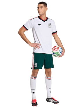 Jersey de Selección Nacional de México visitante Mundial Adidas jugador para hombre