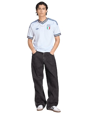 Jersey de selección de fútbol de Italia visitante Mundial Adidas fan para hombre