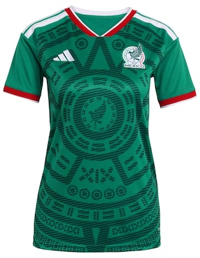 Jersey de  Selección Nacional de México local manga corta Mundial Adidas  para mujer