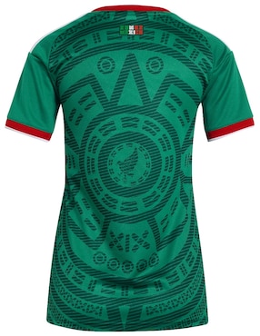 Jersey de Selección Nacional de México local manga corta Mundial Adidas para mujer