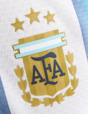 Jersey de  Selección de fútbol de Argentina visitante authentic de Lionel Messi manga corta Mundial Adidas jugador para hombre