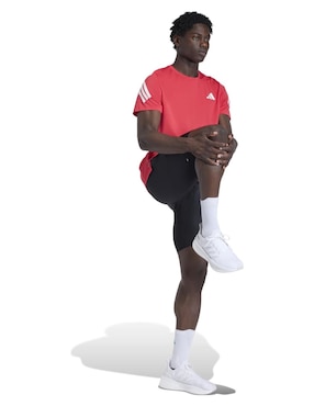 Playera deportiva para correr Adidas de hombre