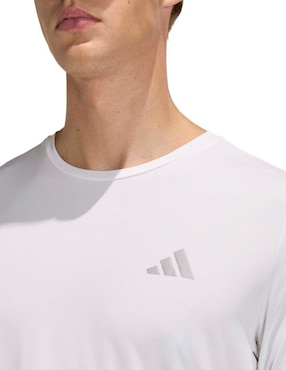 Playera deportiva para correr Adidas de hombre