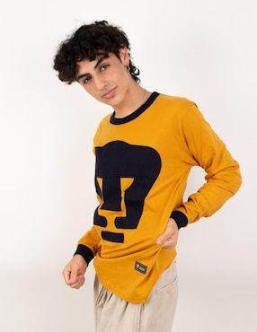 Jersey de Pumas de la UNAM conmemorativo de manga larga Garra Azul para hombre