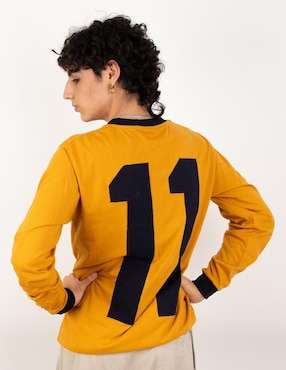 Jersey de Pumas de la UNAM conmemorativo de manga larga Garra Azul para hombre