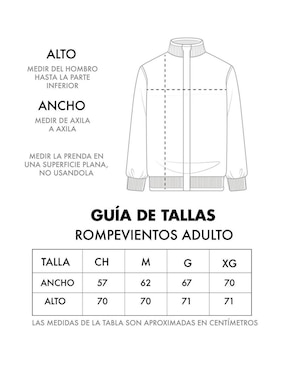 Rompevientos deportivo Garra Azul para hombre