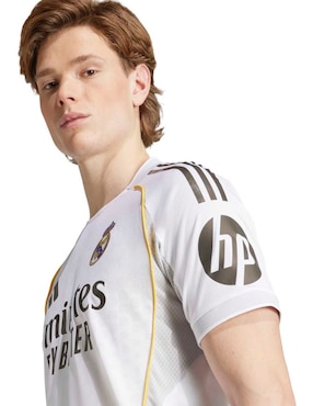 Jersey de Real Madrid Club de Fútbol local manga corta Adidas para hombre