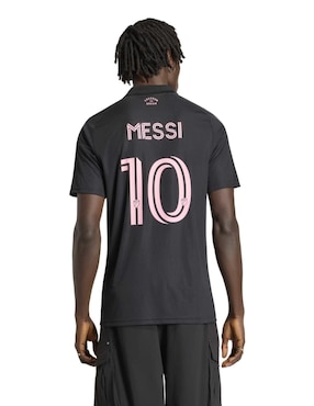 Jersey de Inter de Miami local de Lionel Messi manga corta Adidas para hombre