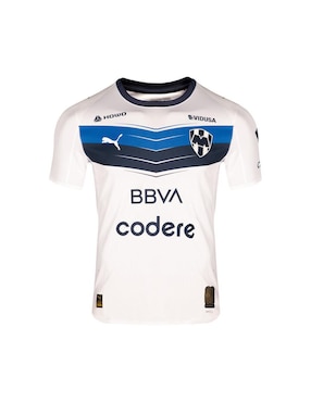 Jersey de Club de fútbol Monterrey visitante manga corta Puma versión jugador para hombre