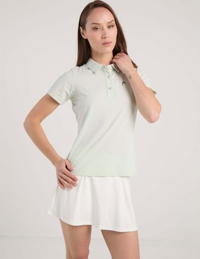 Playera tipo polo deporte con raqueta Head para mujer