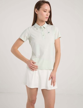 Playera tipo polo deporte con raqueta Head para mujer