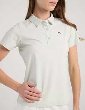 Playera tipo polo deporte con raqueta Head para mujer