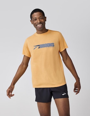 Playera deportiva para correr Brooks de hombre