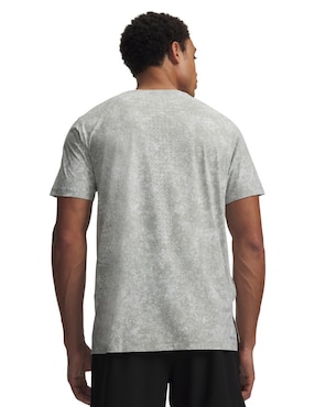 Playera deportiva para correr Under Armour UA Velociti Pro Print SSGry de hombre