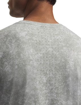 Playera deportiva para correr Under Armour UA Velociti Pro Print SSGry de hombre