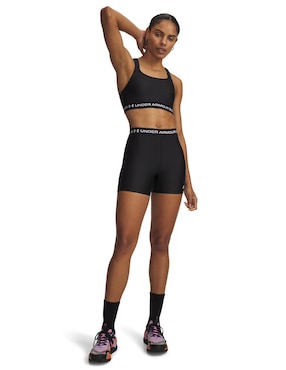 Short Under Armour HeatGear MiddyBLK para entrenamiento mujer