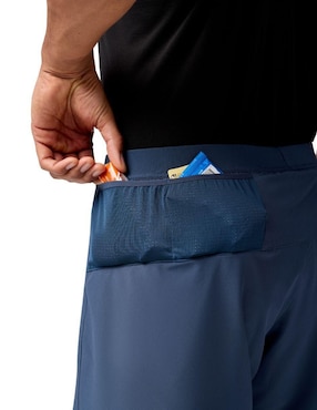 Short efecto doble prenda Brooks para correr hombre