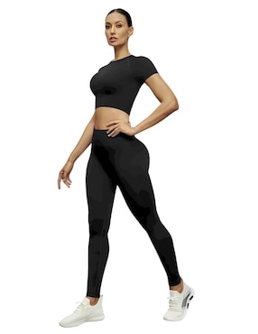 Conjunto deportivo ajustado Tomoloon con elástico para mujer