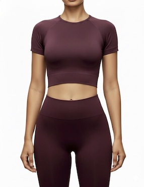 Conjunto deportivo ajustado Tomoloon con elástico para mujer