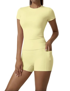 Conjunto deportivo regular Tomoloon con elástico para mujer