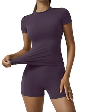 Conjunto deportivo regular Tomoloon con elástico para mujer