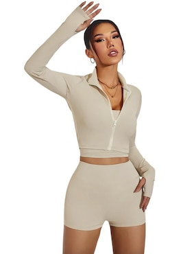 Conjunto deportivo ajustado Tomoloon con elástico para mujer