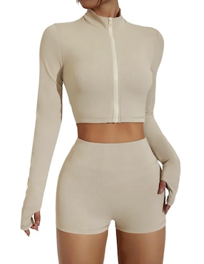 Conjunto deportivo ajustado Tomoloon con elástico para mujer