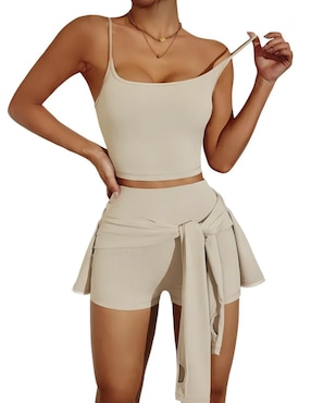 Conjunto deportivo ajustado Tomoloon con elástico para mujer