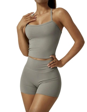 Conjunto deportivo ajustado Tomoloon con elástico para mujer