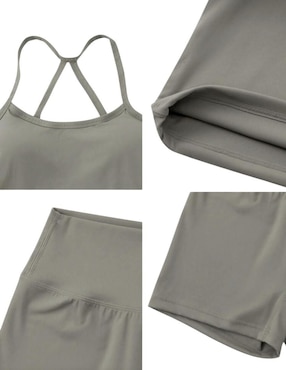 Conjunto deportivo ajustado Tomoloon con elástico para mujer