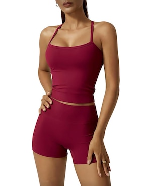 Conjunto deportivo ajustado Tomoloon con elástico para mujer