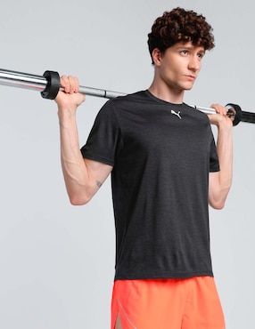 Playera deportiva para entrenamiento Puma Train All Day Heather Cat de hombre