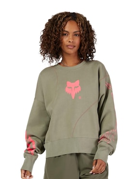 Sudadera Fox Racing Crew Oversized Elevated para mujer