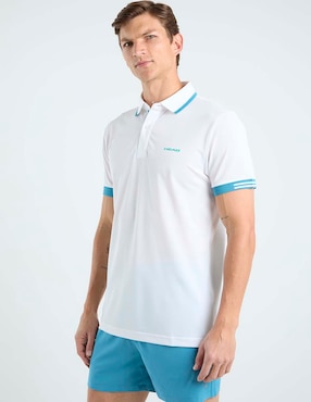 Playera tipo polo pádel Head para hombre
