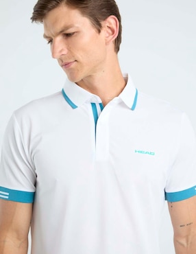 Playera tipo polo pádel Head para hombre
