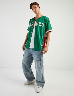 Jersey de Selección Mexicana de Béisbol local Mlb game para hombre
