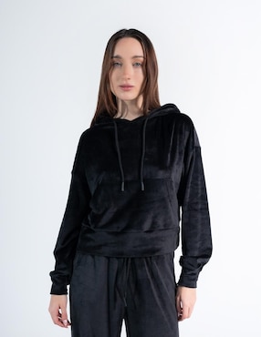 Sudadera Everlast Hoodie Icon Smoke con capucha y bolsa para mujer